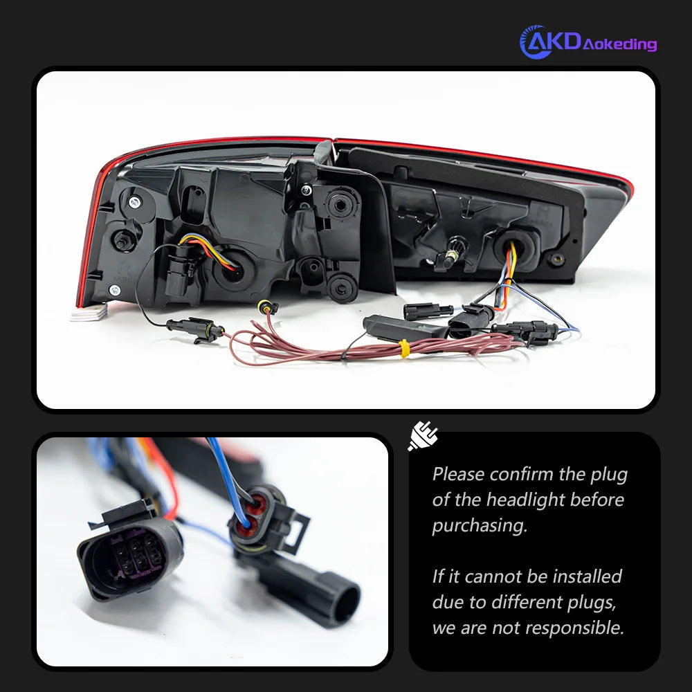 Car Lights for A6 Tail Lights 2012-2016 A6L Classic LED Tail Lamp LED DRL