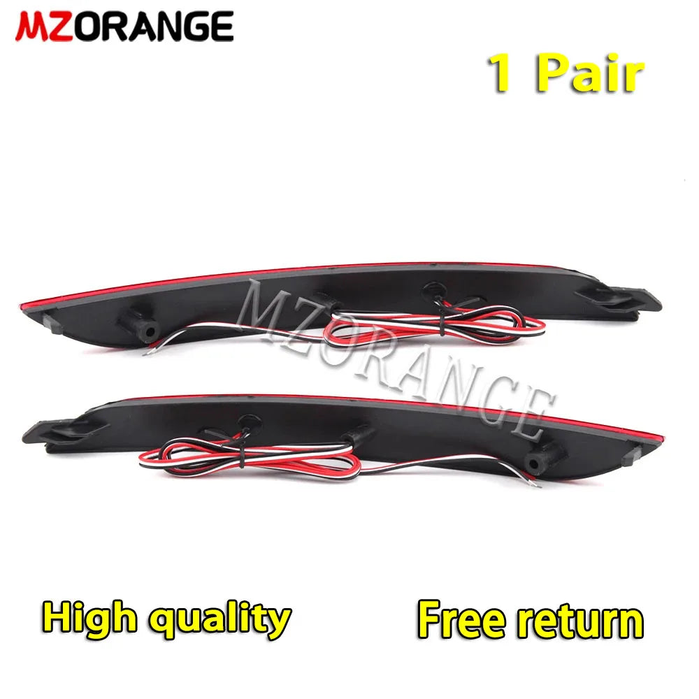 2PCS LED Rear Bumper Light For Hyundai Elantra 2012 2013 2014 Tail Light Fog Lamp Brake Stop Signal Reflector Car Accessories