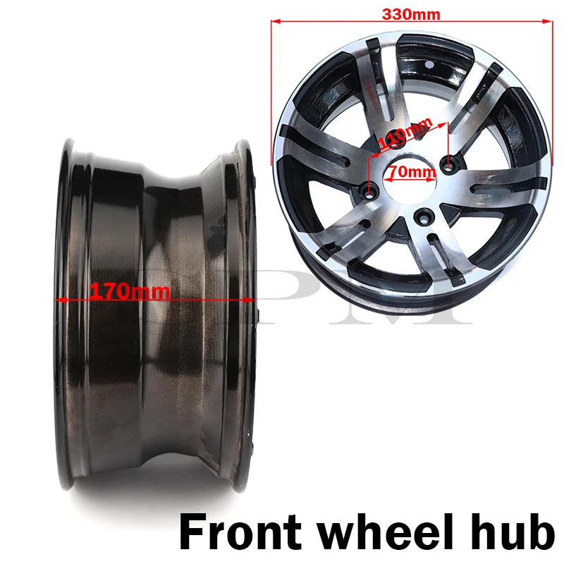 12 inch rims aluminum alloy front