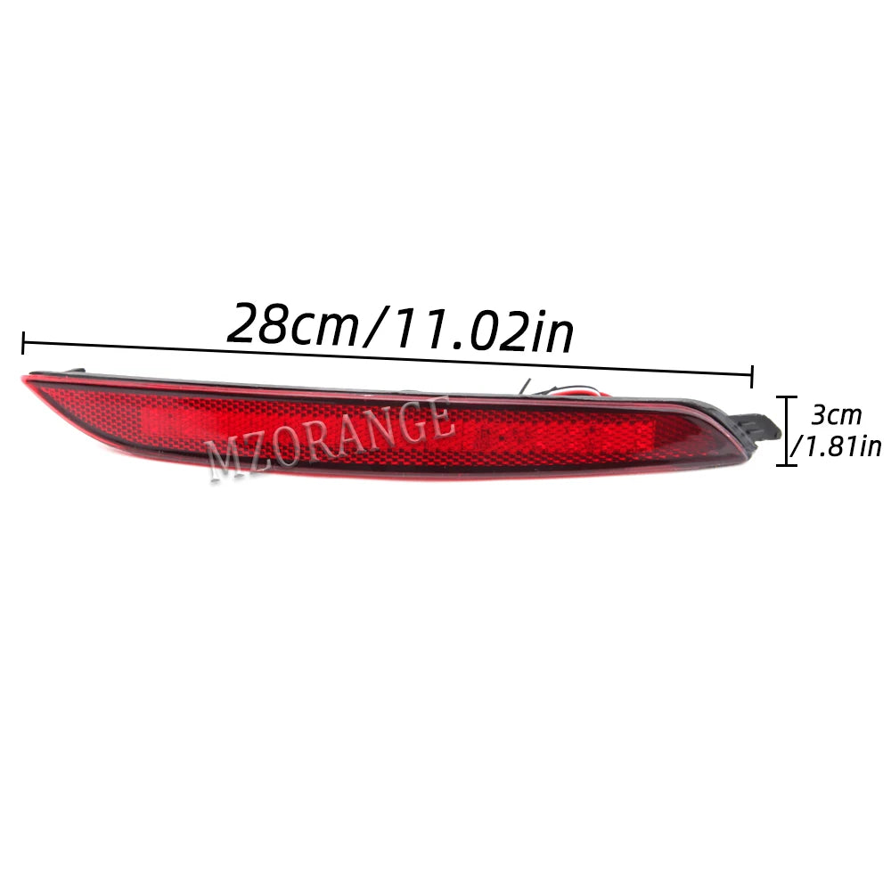 2PCS LED Rear Bumper Light For Hyundai Elantra 2012 2013 2014 Tail Light Fog Lamp Brake Stop Signal Reflector Car Accessories