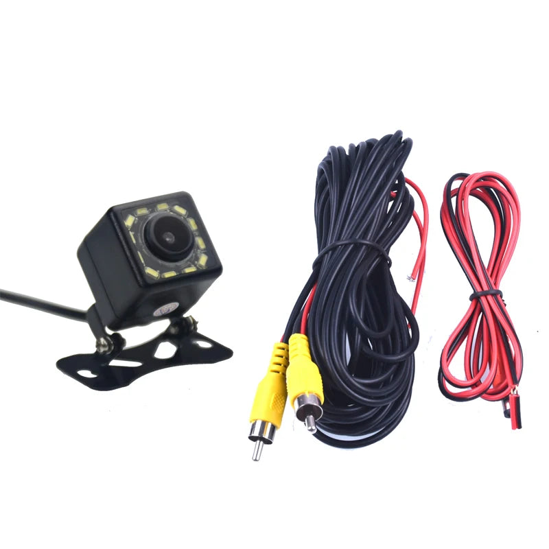 5 Inch 800*480 TFT LCD Foldable Car Monitor Reverse Parking And 12 LED Night Vision Rear View Camera