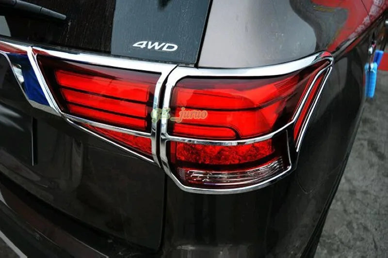 For Mitsubishi Outlander  2016 2017 2018 ABS chromed Rear Tail Light Rear Lamp Cover decoration