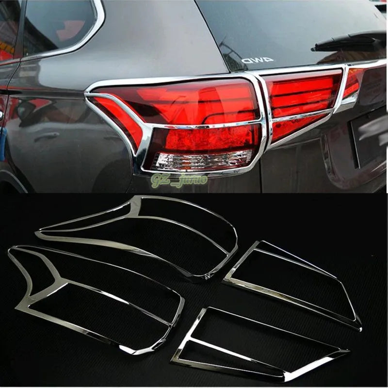 For Mitsubishi Outlander  2016 2017 2018 ABS chromed Rear Tail Light Rear Lamp Cover decoration
