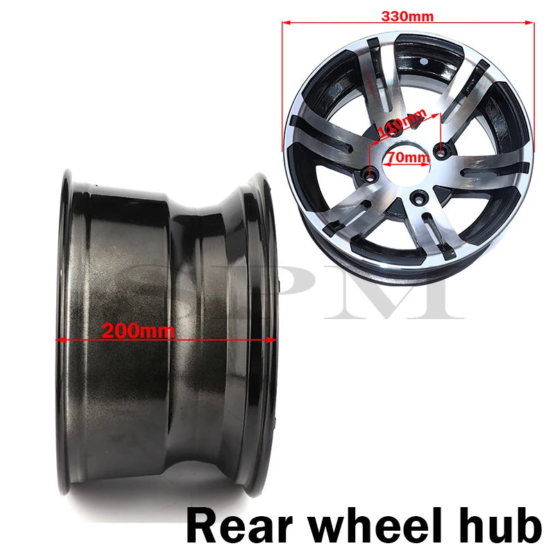 12 inch rims aluminum alloy front