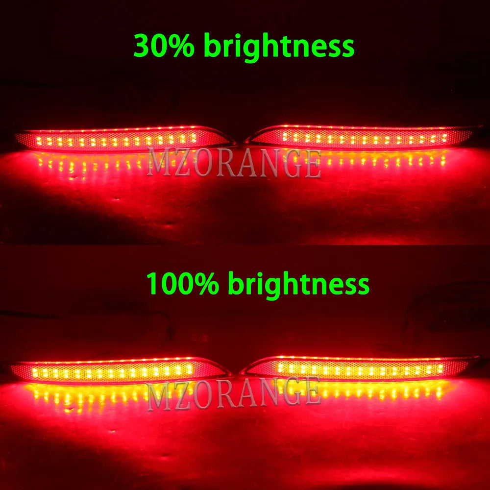 2PCS LED Rear Bumper Light For Hyundai Elantra 2012 2013 2014 Tail Light Fog Lamp Brake Stop Signal Reflector Car Accessories