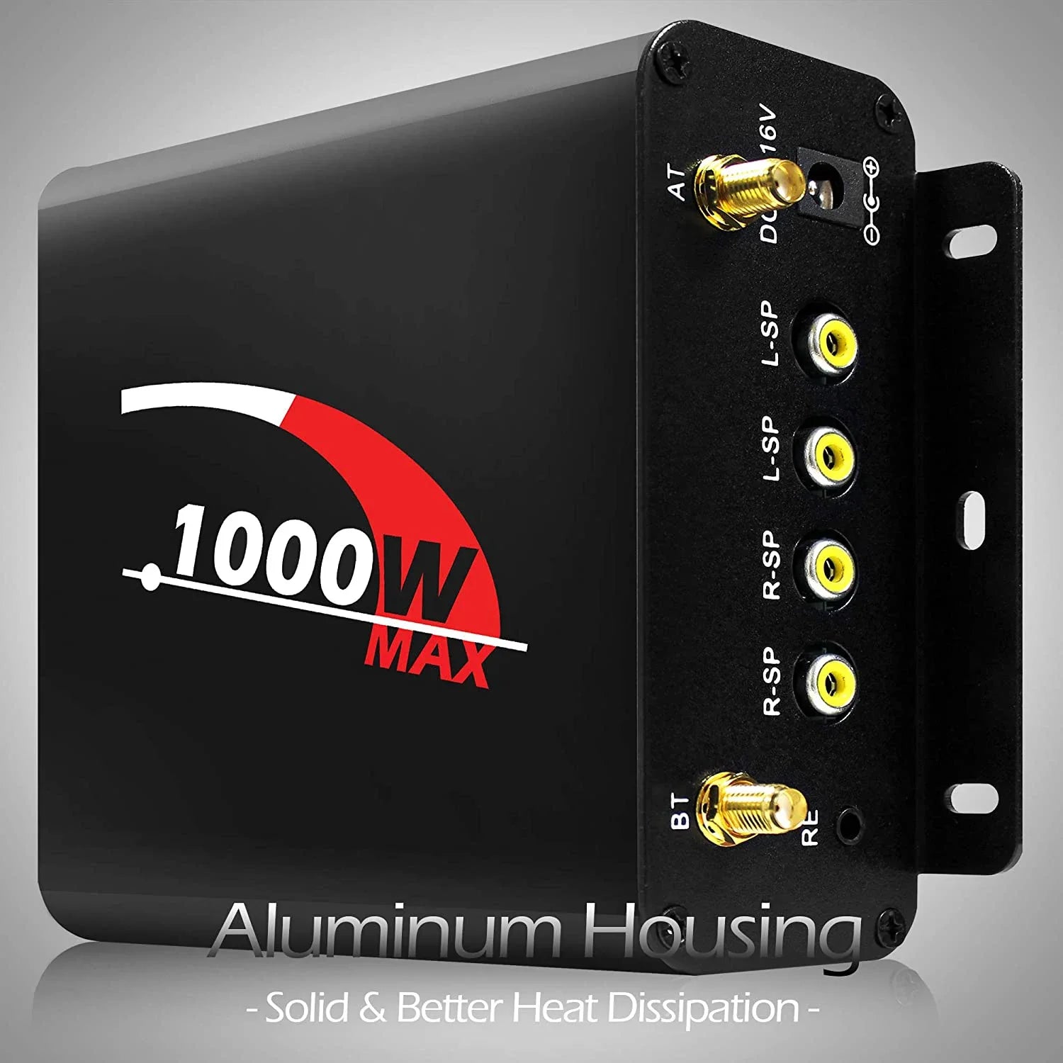 1000W 4CH Multmedia Power Amplifier with Bluetooth, FM Radio, USB, AUX, SD Card, Compact Audio Player for Cars, Motorcycles etc.