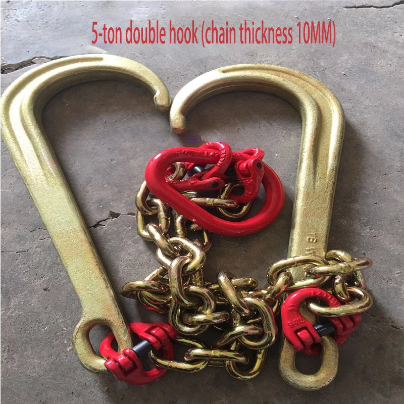 4TON-5TON Road rescue truck trailer wrecker accessories hook chain loquat hook winch sling Trailer vehicle