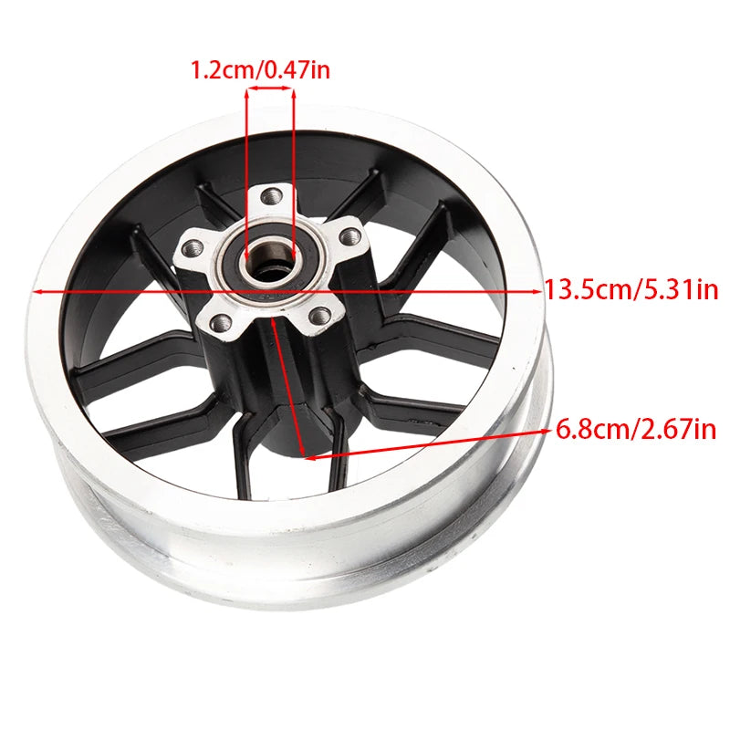 200 × 50 tree branch disc brake wheel hub motor special solid tire, light motorcycle wheel hub