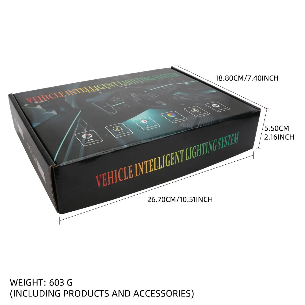 10 in 1 Car LED Acrylic Light Strip