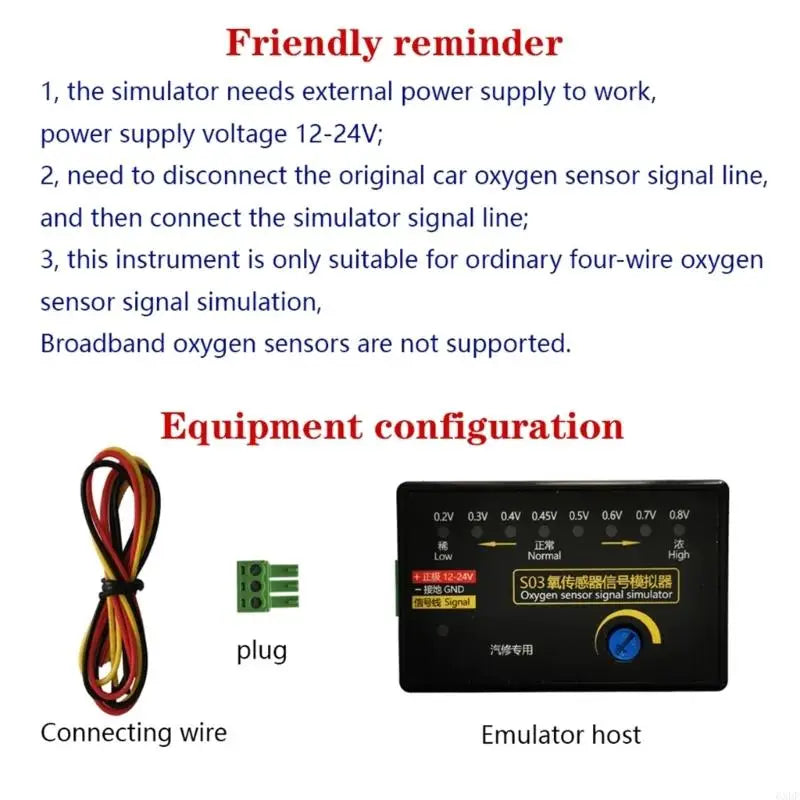 2025 New Sensors Simulators Four Wire Simulation with Adjustable Car Diagnostics, Miniature Design
