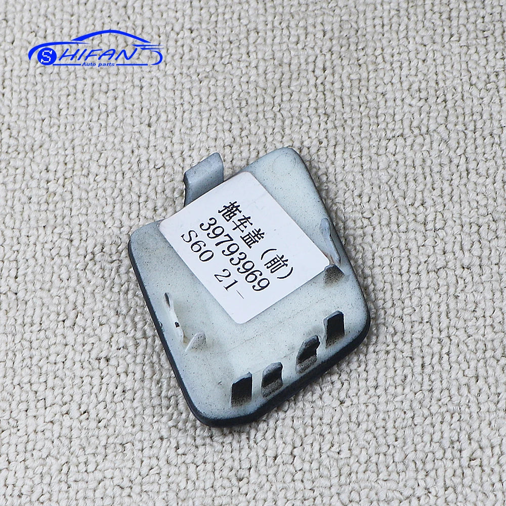 39793969 Front Bumper Towing Tow Hook Eye Cover Cap Unpainted For Volvo S60 V60 2019 2020 2021 2022 2023 2024 Car Accessories