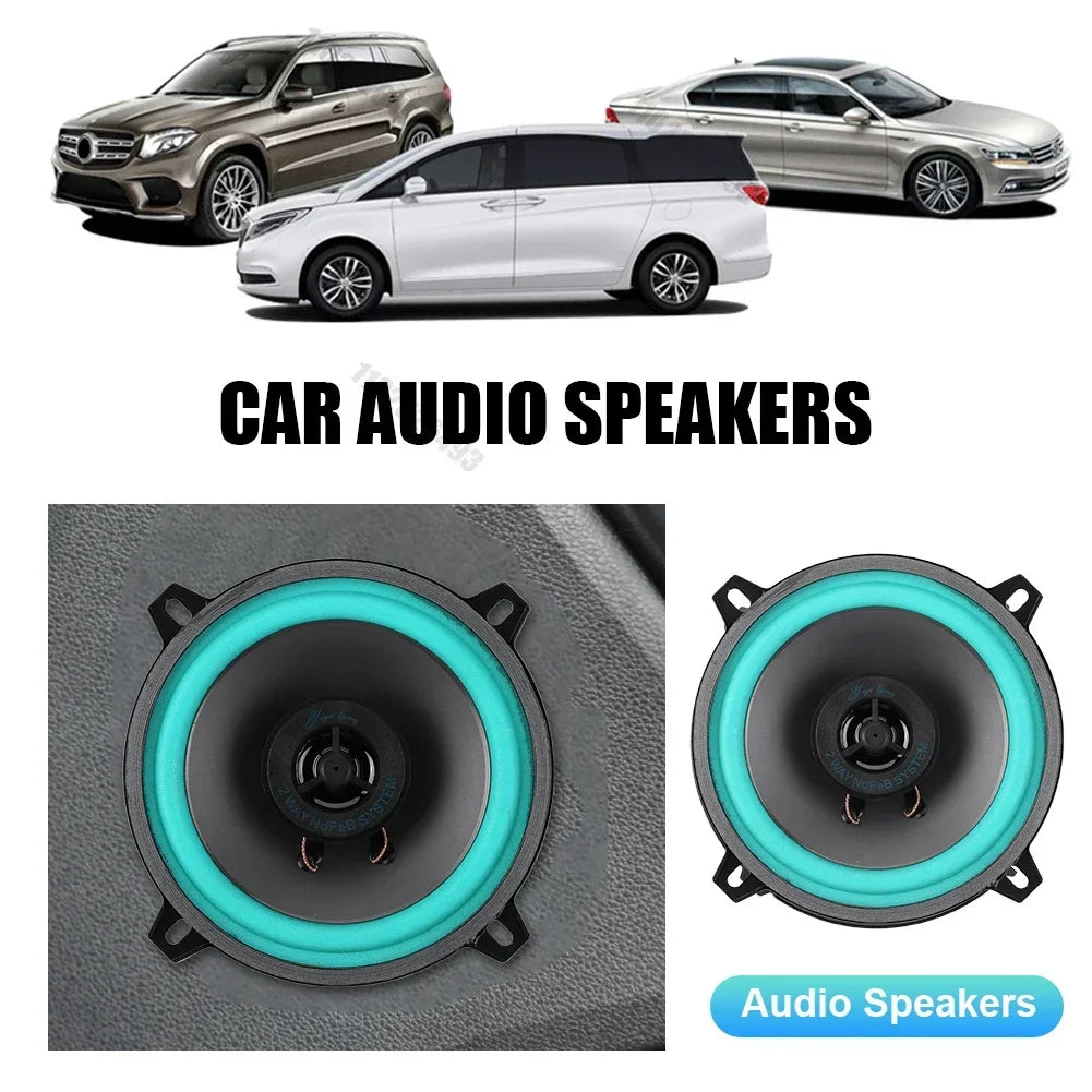 4/5/6 Inch Car Speakers 100W/160W Max Universal HiFi Coaxial Subwoofer Car Audio Music Stereo Full Range Frequency Auto Speakers