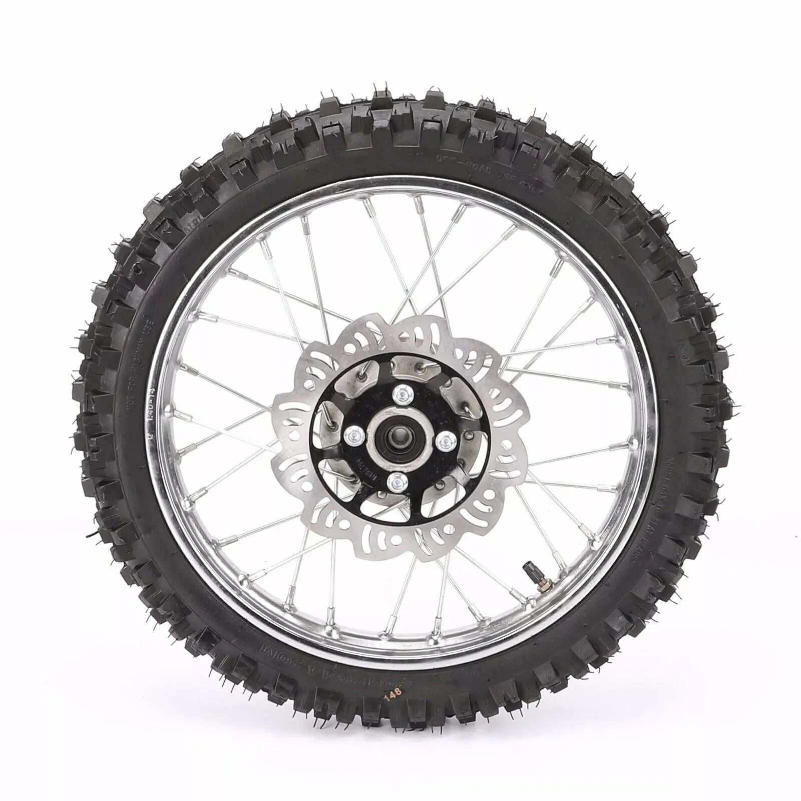 14" Front Wheel 60/100-14 Tire 1.4x14 Rim & 80/100-12 3.0-12 Rear Wheel Tire Rim  Assembly for Dirt Pit Pro Bike Apollo 125cc