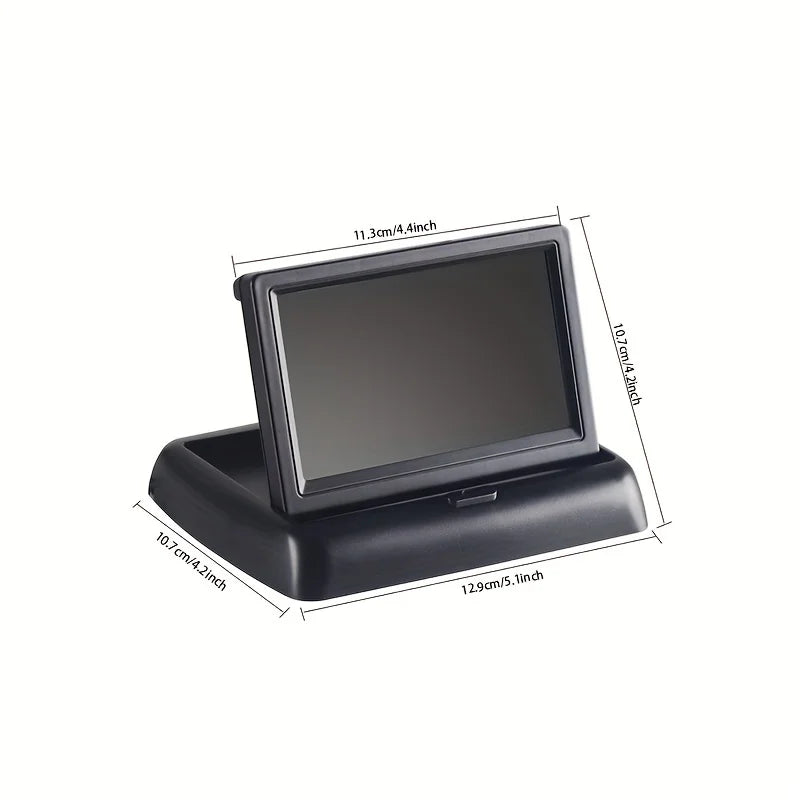 4.3 Inch LCD Foldable Display For Parking The Car Monitor Screen for Parking TFT LCD Display HD Digital Color Car Monitor Vehich