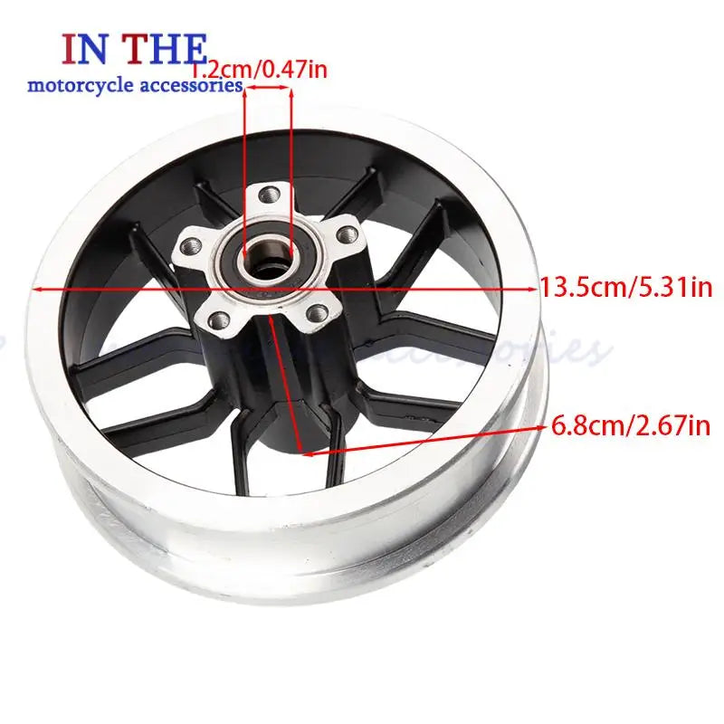 200X50 aluminum alloy wheel hub steel ring disc brake motor special solid tire for light motorcycle