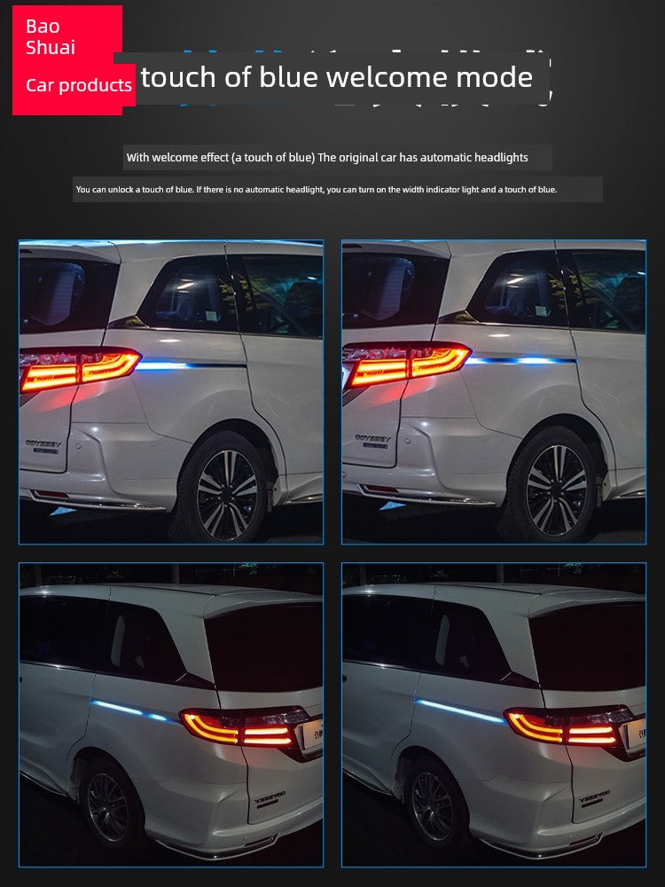 15-24 Honda Odyssey Track Ambience Light 64 Color Elysion Restoration Accessories Car Door Slide Waterfall Light