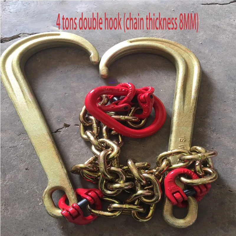 4TON-5TON Road rescue truck trailer wrecker accessories hook chain loquat hook winch sling Trailer vehicle