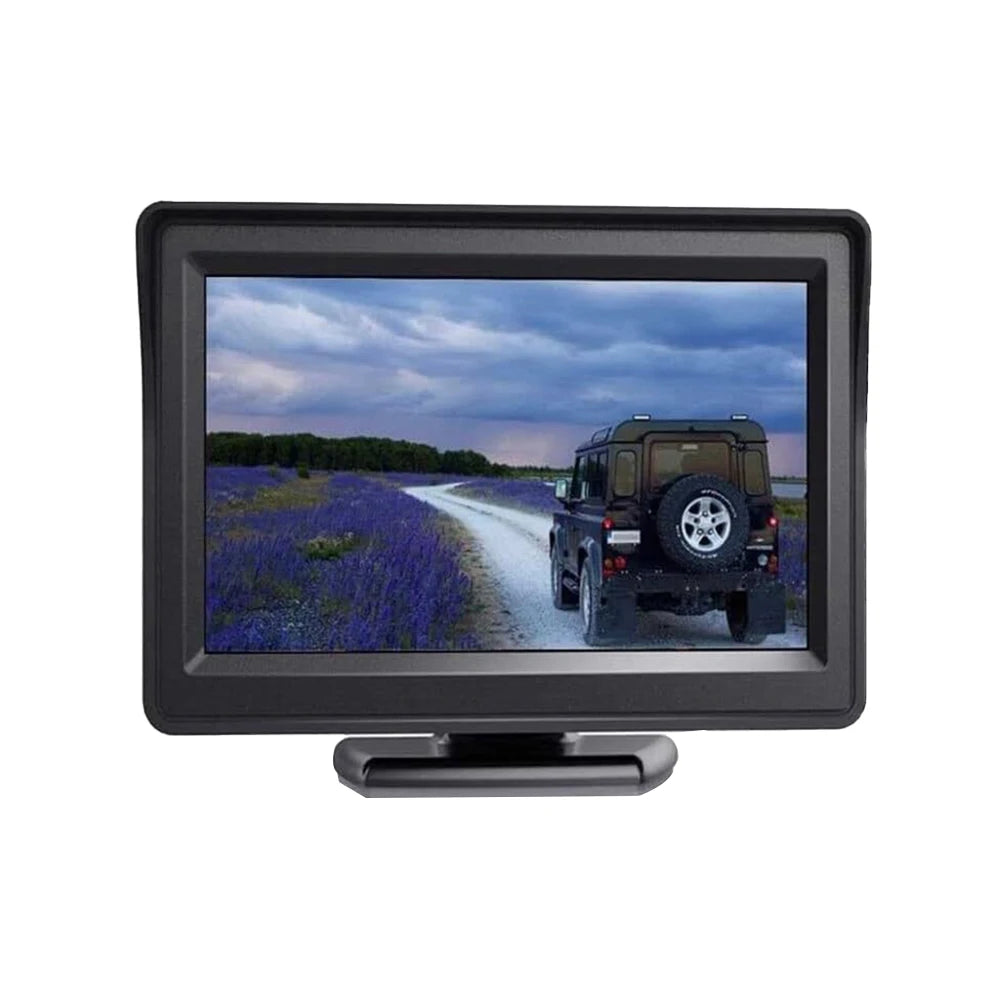 4.3 Inch TFT LCD Car Monitor with 2 Way AV Input HD Digital Color Car Monitor for Rear View Camera Parking Backup Reverse