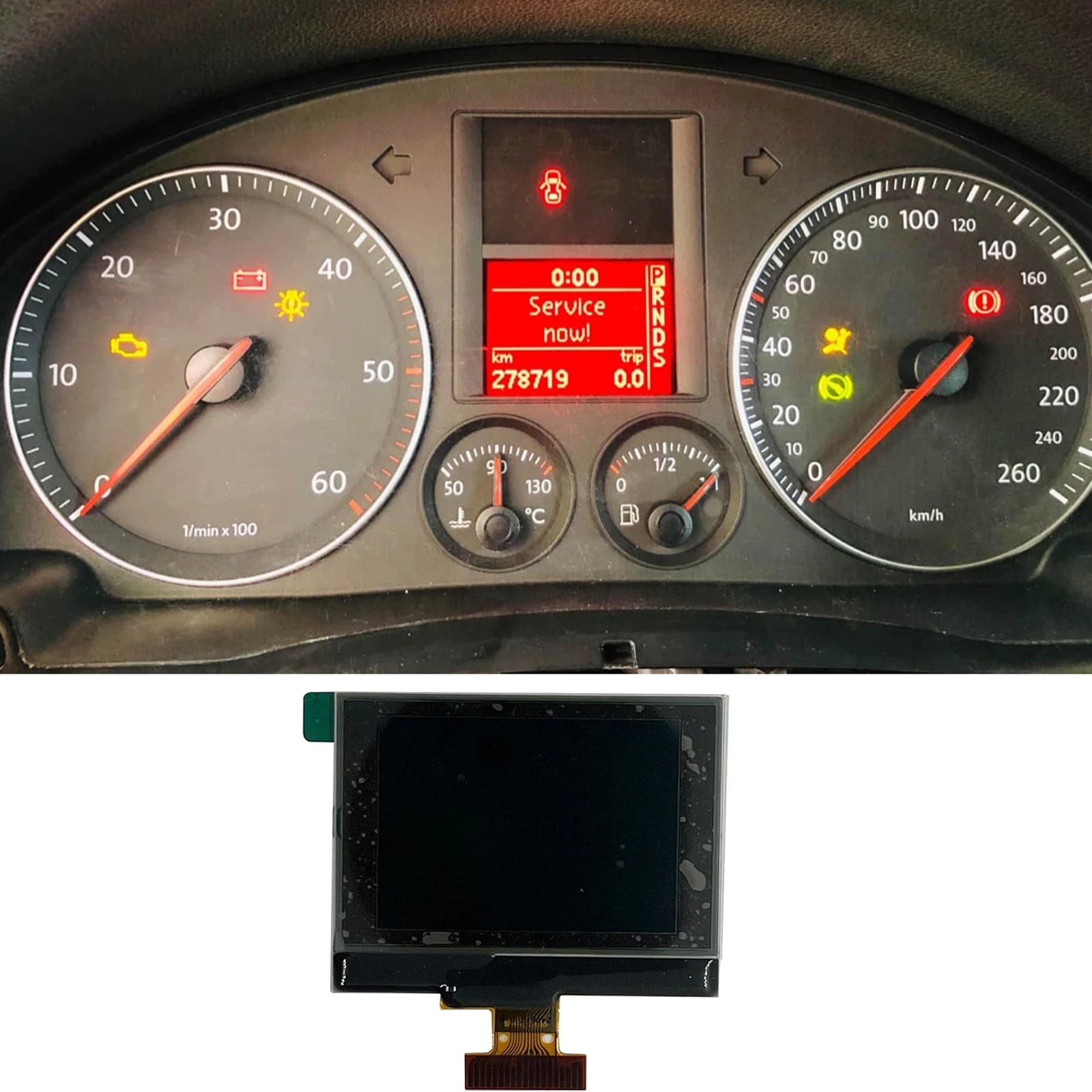 1TD920862 1K0920861M 92290206 Dashboard LCD Display Screen for Golf Touran Eos Passat Jetta Scirocco