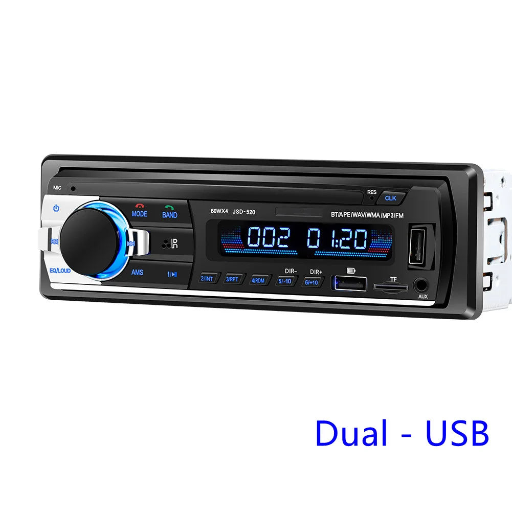 1 DIN car radio car audio FM Bluetooth MP3 audio player Bluetooth mobile handsfree USB / SD car stereo radio instrument panel au