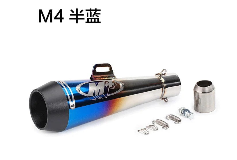 51MM motorcycle exhaust M4 escape  motorcycle pot muffler slide on SUV Motorcycle 300cc 600cc 1000cc for Huanglong 300/600 Z400