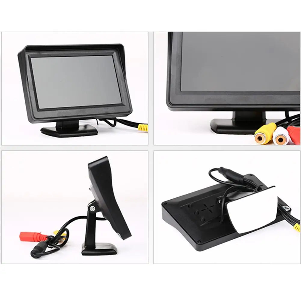 4.3Inch Car LCD Monitor for Parking Rear View Reverse Camera TFT LCD Display HD Digital Color 4.3Inch Car Accessories