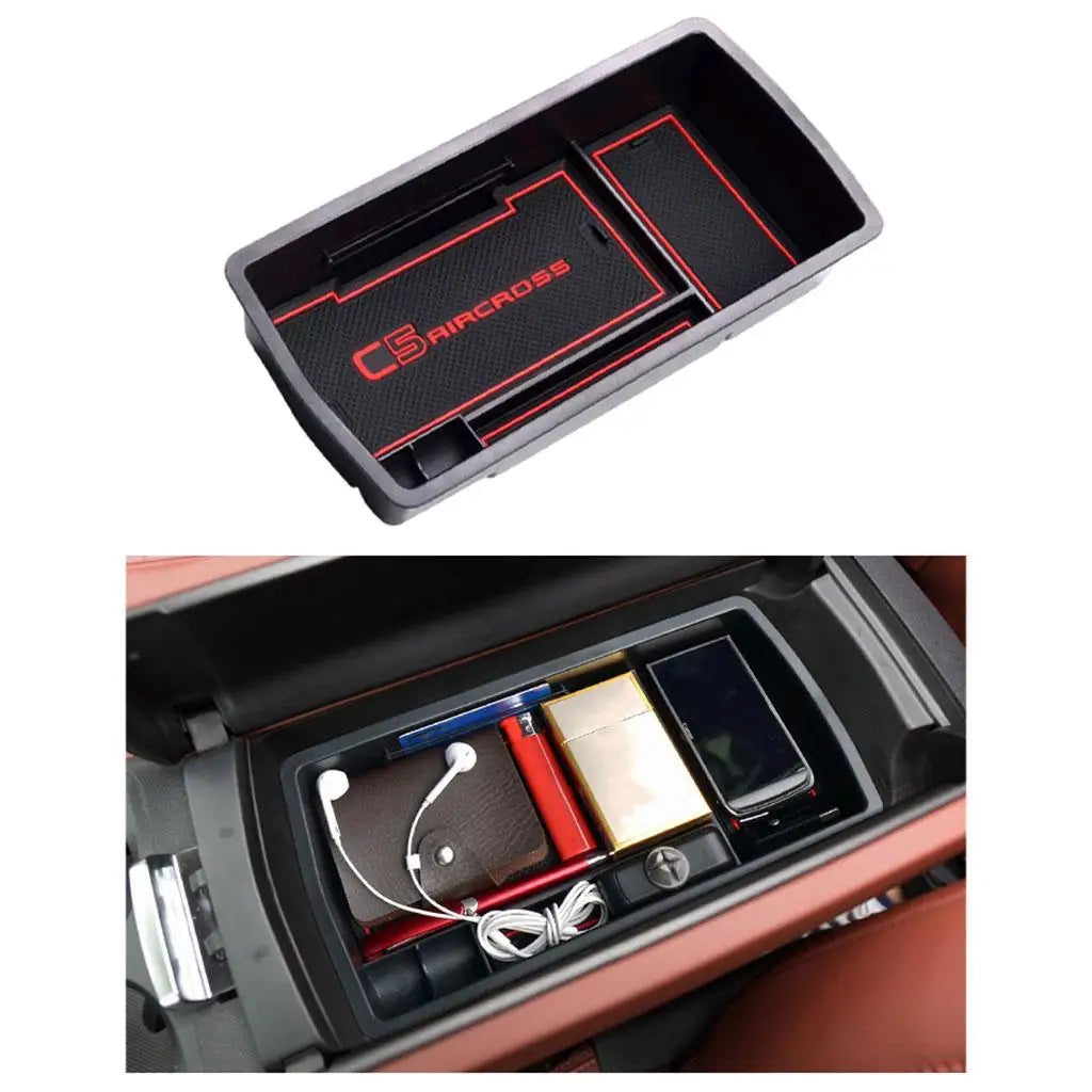 Car Armrest Box Storage for Citroen C5 Aircross 2017 2018