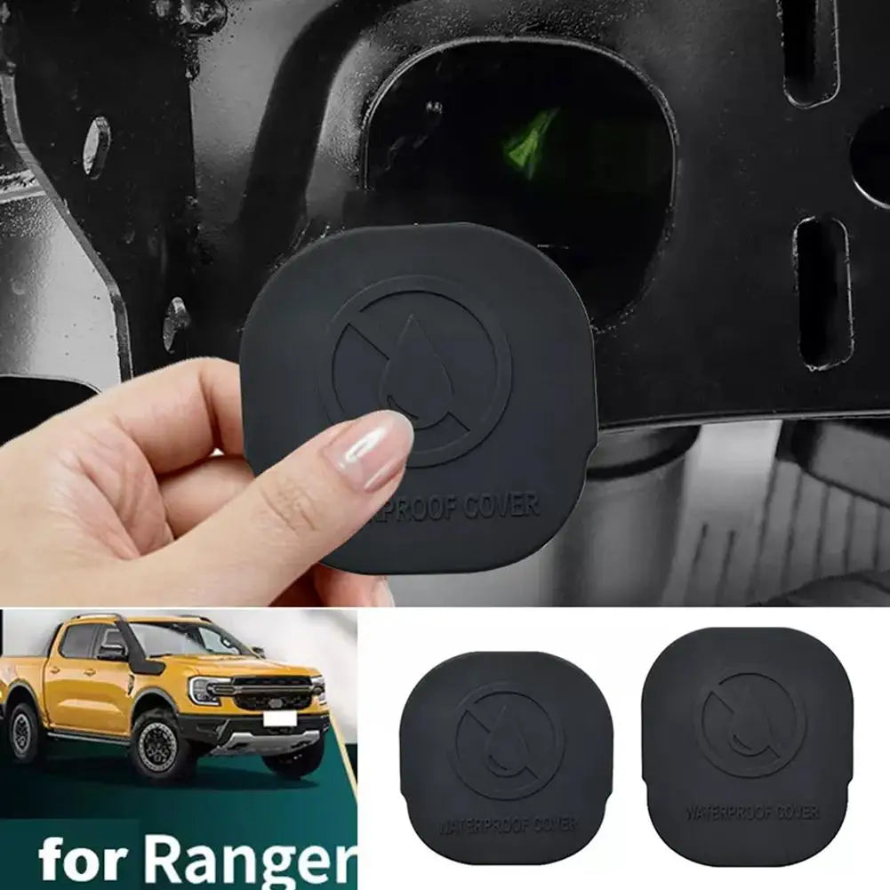 2Pcs Car Chassis Accessories For Ford Ranger T9  2023 2024 Rubber Rear Axle Frame Beam Sealing Sandproof Protective Cover