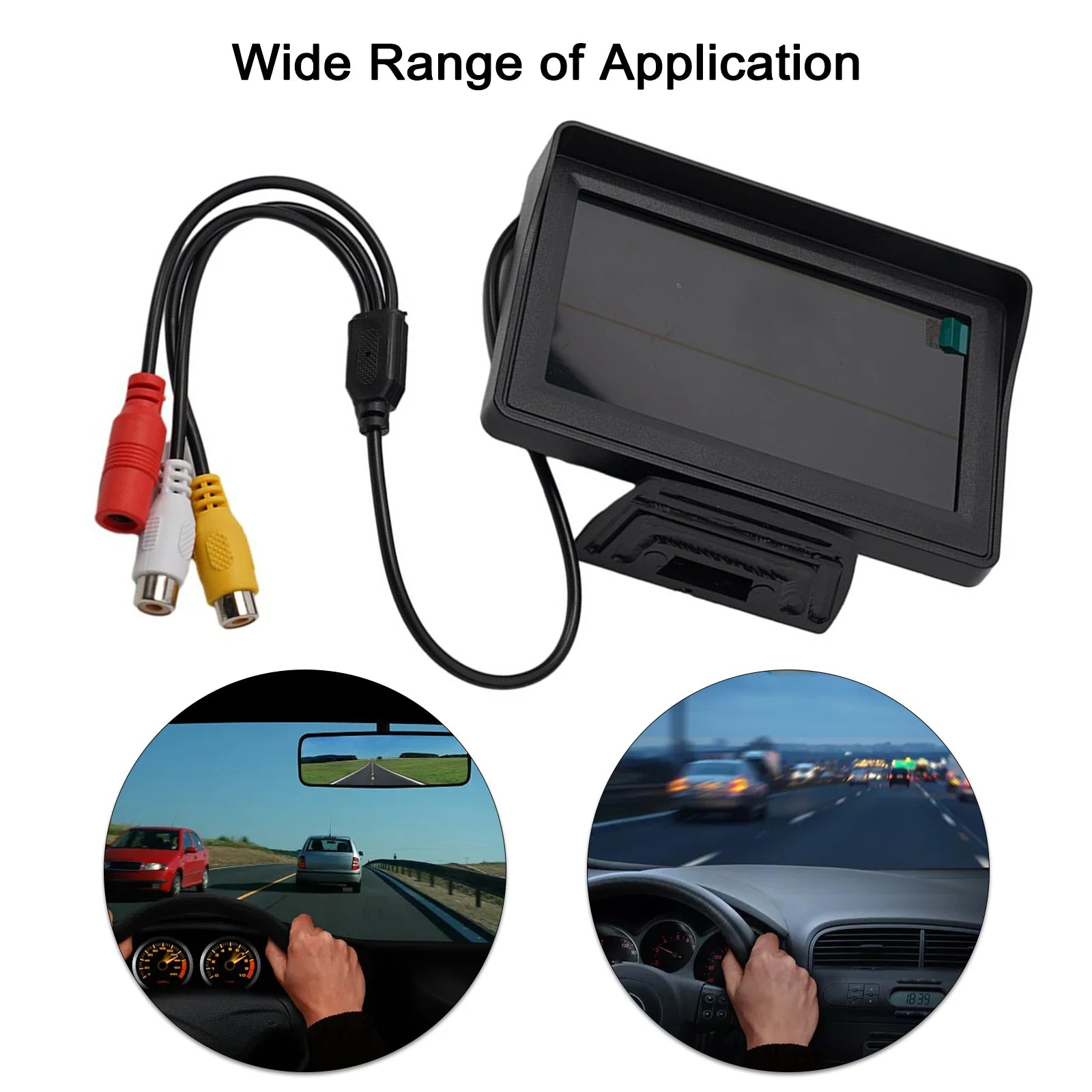 4.3 Inch TFT LCD Car Monitor Screen For Rear View Kit Reverse Parking Camera  Desktop Car Monitor Screen Car DVD Small Display