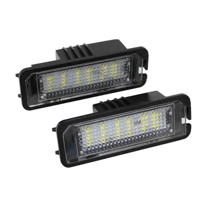 2pcs LED License Number Plate Light Lamp Car Lamp For VW Passat B6 CC Eos Golf 4 5 6 7 MK7 Polo Superb Seat Leon Altea