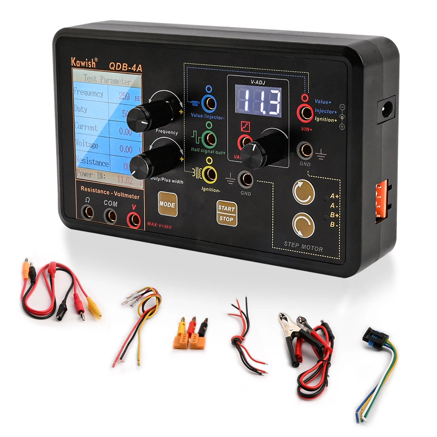2025 NEW! Auto Ignition Coil Test Injector Solenoid Valve Idling Stepper Motor Instrument Tester Fault Detector Drive Simulator