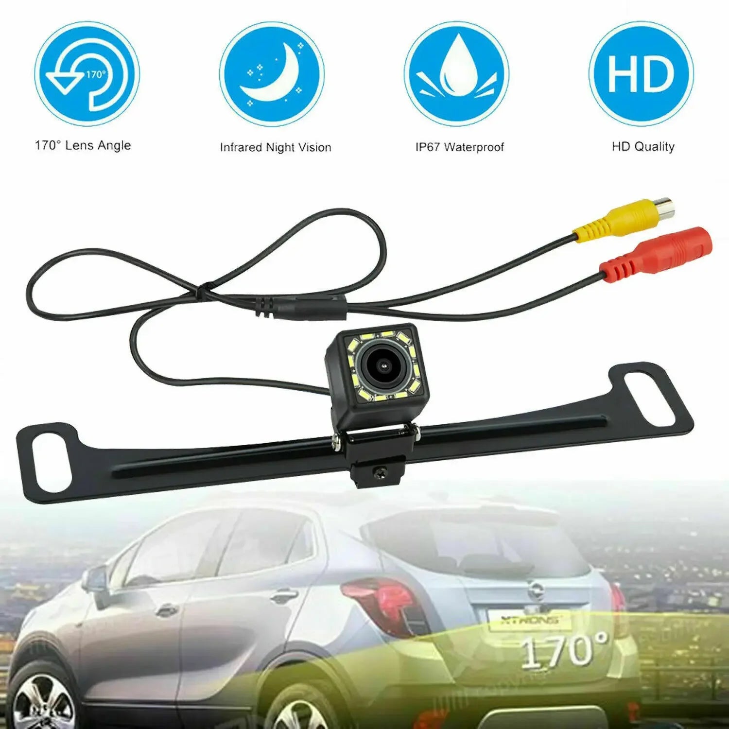 4.3 inch LCD Color Screen Display Car Monitor for Rear View Reverse Backup Camera DVD