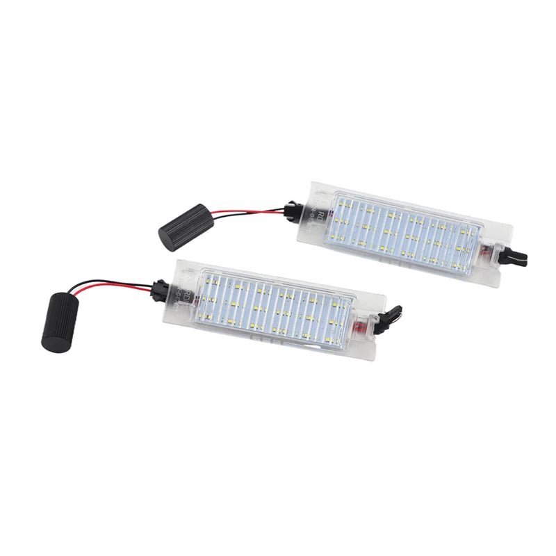 2x LED License Number Plate Light Lamps For Fiat Bravo Argo Grande Punto Evo Siena 500L Doblo Croma Marea Seicento Tipo Multipla