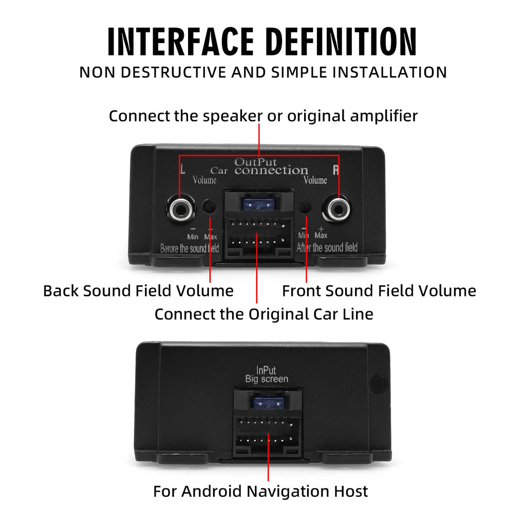 4x80W High Fidelity Power DSP Amplifier Audio Stereo Professional Car Stereo Audio Car Speakers Subwoofer Power Car FM Radio