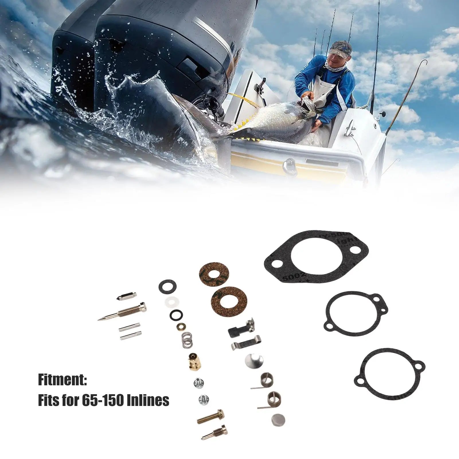 1395-5109 Complete Accessory Carburetor Rebuild Repair Kit Replacement Perfect Fit Easy To Install for outboard Machine