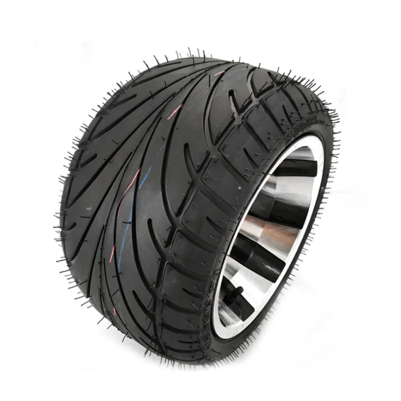 235/30-10 Tubeless Tires Aluminum Alloy Wheel Hubs Go-Kart/ATV/UTV Off-Road Buggy Complete Wheel Set Heavy Duty 4-Ply Rating
