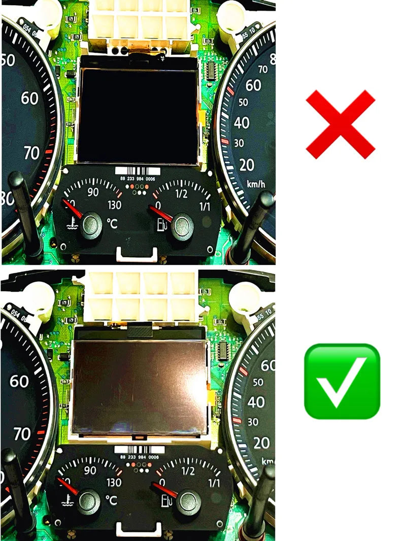 1TD920862 1K0920861M 92290206 Dashboard LCD Display Screen for Golf Touran Eos Passat Jetta Scirocco