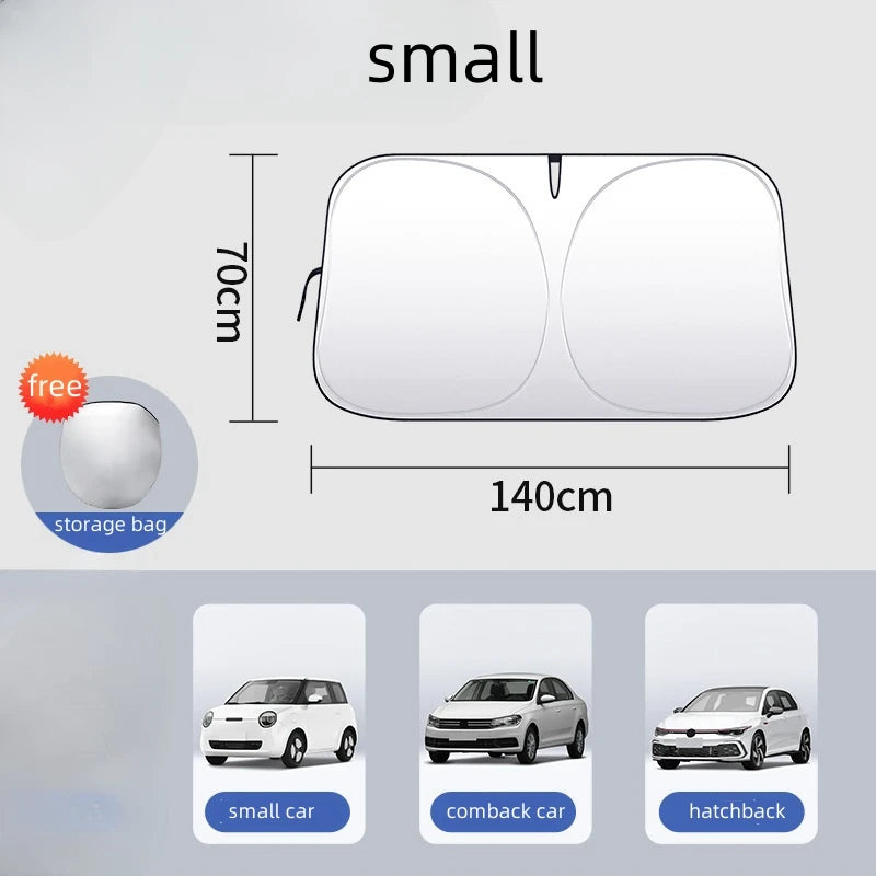 2024 New Car Front Window Sunshade Cover Sun Shade Windshield Visor Windscreen Folding Auto UV Protection Styling Accessories