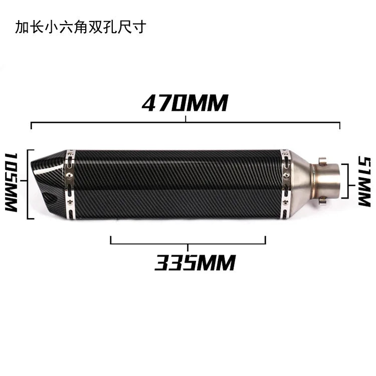 51mm Escape Moto Tube Motorcycle Exhaust Muffler with Db Killer