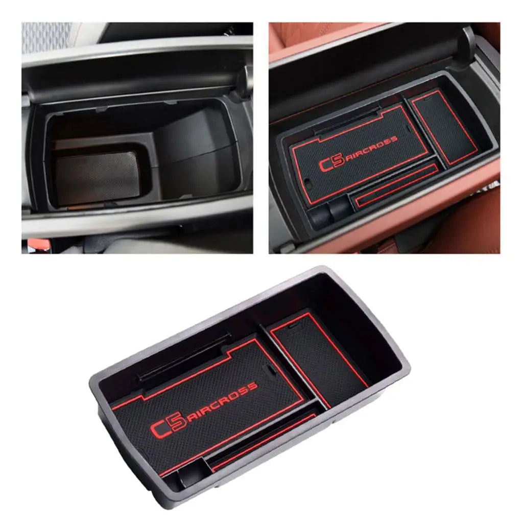 Car Armrest Box Storage for Citroen C5 Aircross 2017 2018