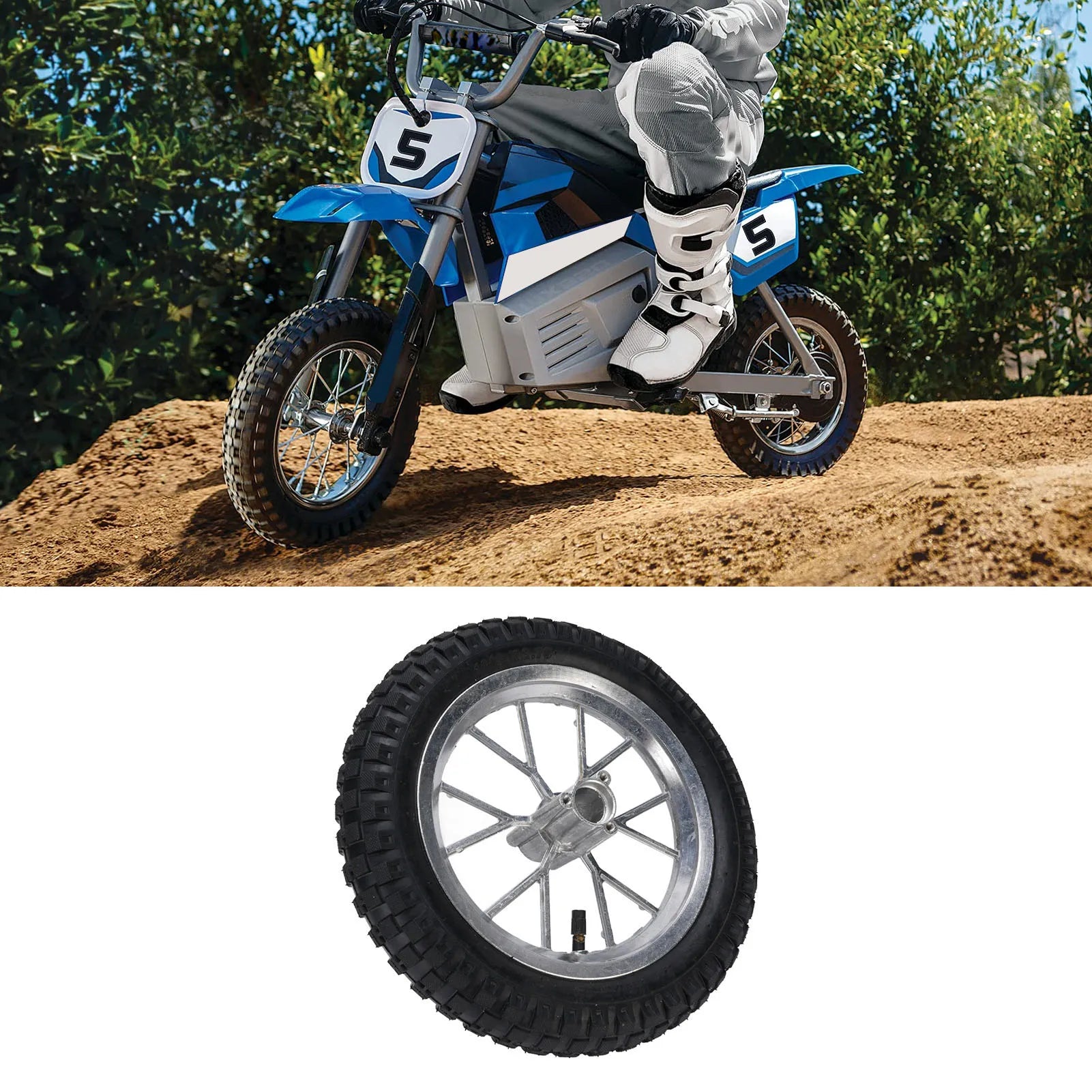 12 1/2X2.75 12.5x2.75 Tire Metal Rubber Rear Wheel Rim Tire Assembly for 2 Stroke  Bike 47cc 49cc Motorcycle Rear Tyre