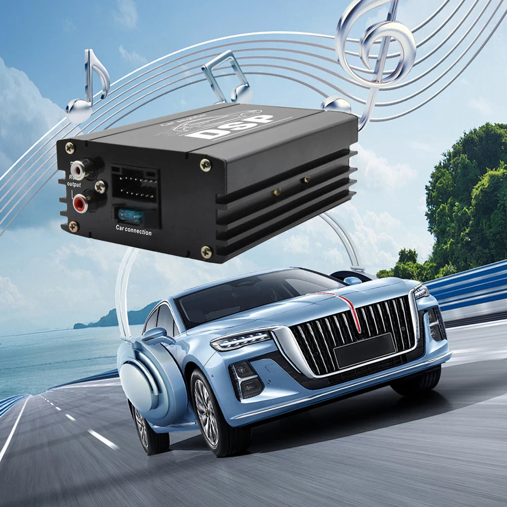 4x50W Car DSP Digital Audio Processor 4 In 6 Out DSP Car Power Amplifier Audio Digital Sound Processor for Car Audio Enhancement