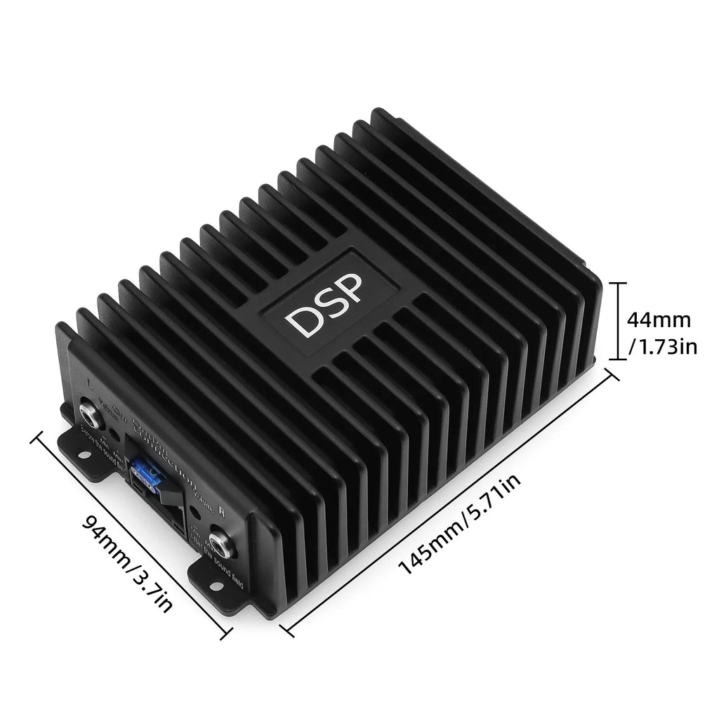 4x80W High Fidelity Power DSP Amplifier Audio Stereo Professional Car Stereo Audio Car Speakers Subwoofer Power Car FM Radio