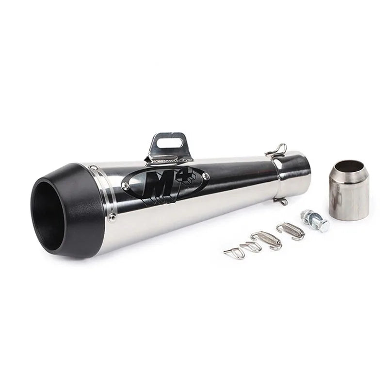 51MM Motorcycle Exhaust Pipe M4 Escape GP Moto Pot Muffler Slip on For Scooter Motocross Dirt Bike Moto 300cc 600cc 1000cc