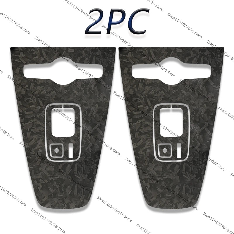2X For Volvo Polestar 2 2021 2022 2023 2024 Central Control Cover Protective Film Patch Interior Center shift protection sticker