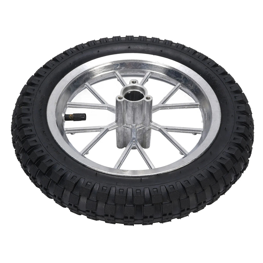12 1/2X2.75 12.5x2.75 Tire Metal Rubber Rear Wheel Rim Tire Assembly for 2 Stroke  Bike 47cc 49cc Motorcycle Rear Tyre