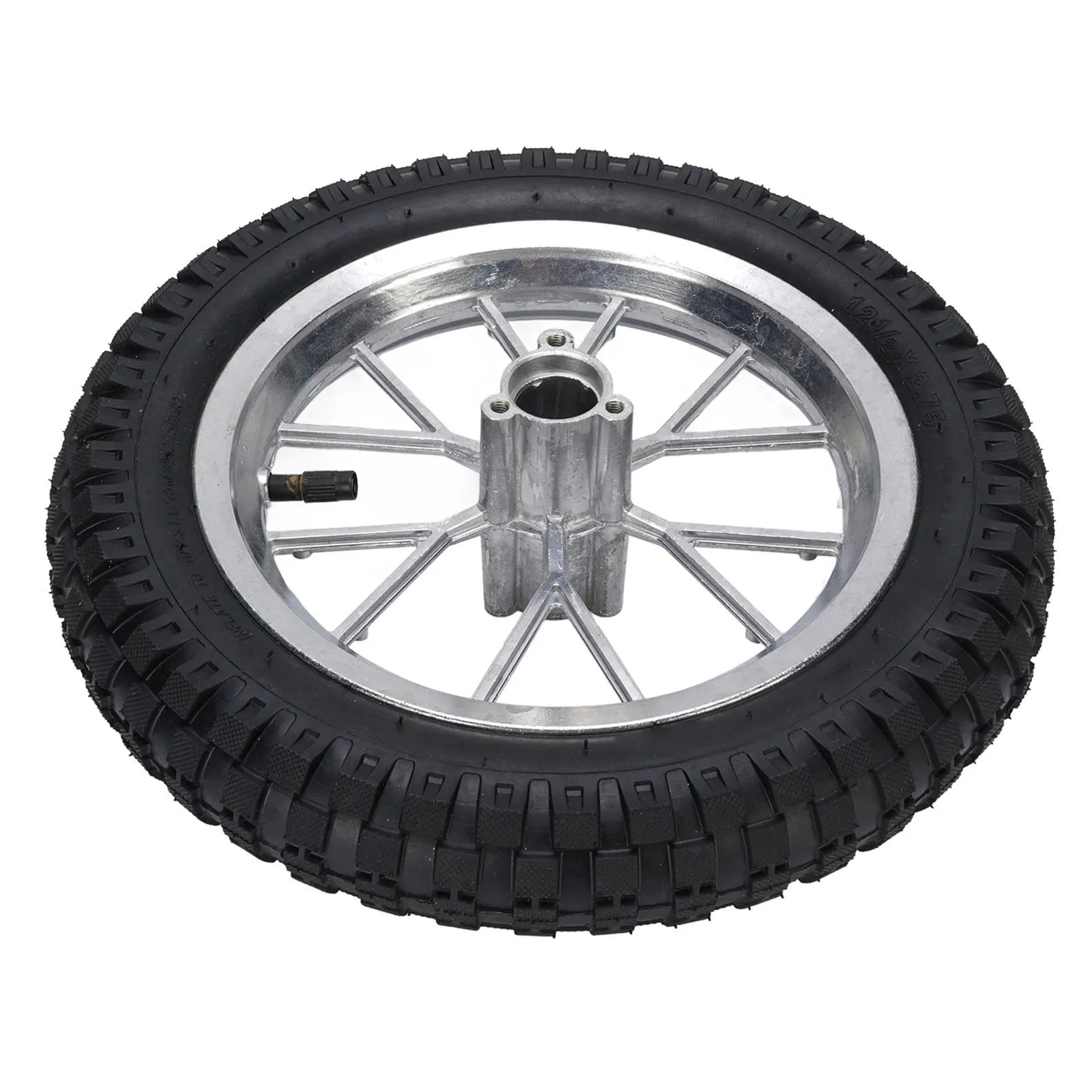 12 1/2X2.75 12.5x2.75 Tire Metal Rubber Rear Wheel Rim Tire Assembly for 2 Stroke  Bike 47cc 49cc Motorcycle Rear Tyre