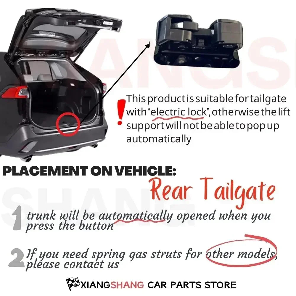 2pcs Rear Damper for Volvo V40 2012-2019 Hatchback With Modified Larger Spoiler WITH SPRING Trunk Boot Gas Charged Gas Struts