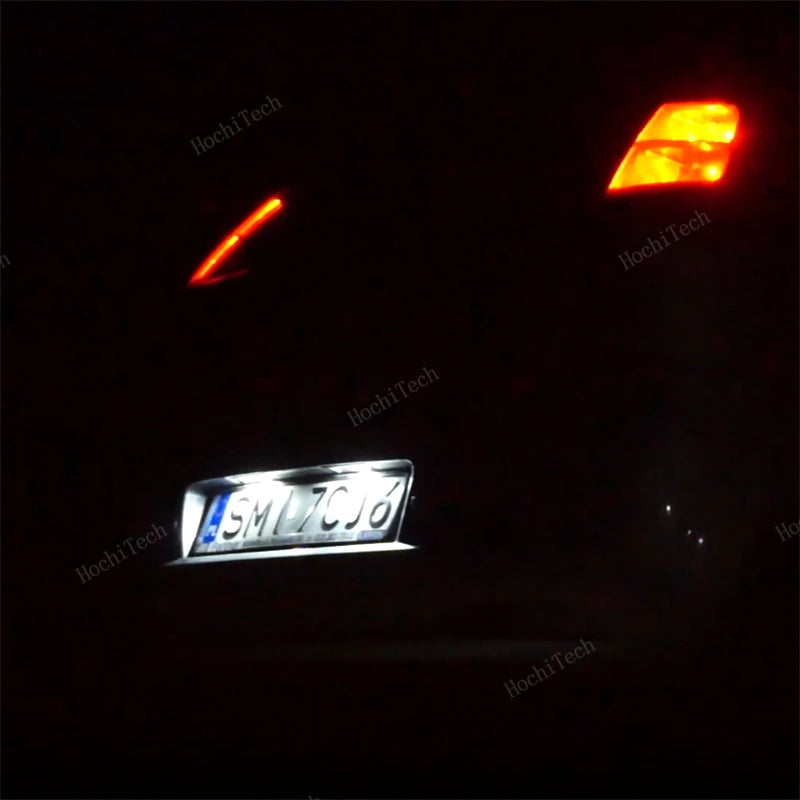 2x LED License Number Plate Light Lamps For Fiat Bravo Argo Grande Punto Evo Siena 500L Doblo Croma Marea Seicento Tipo Multipla