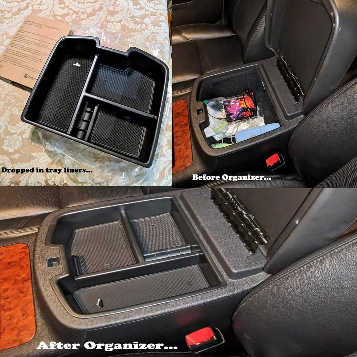 07-14 Full Size Trucks Center Front Floor Console Compatible with Chevrolet Avalanche Tahoe Silverado Suburban